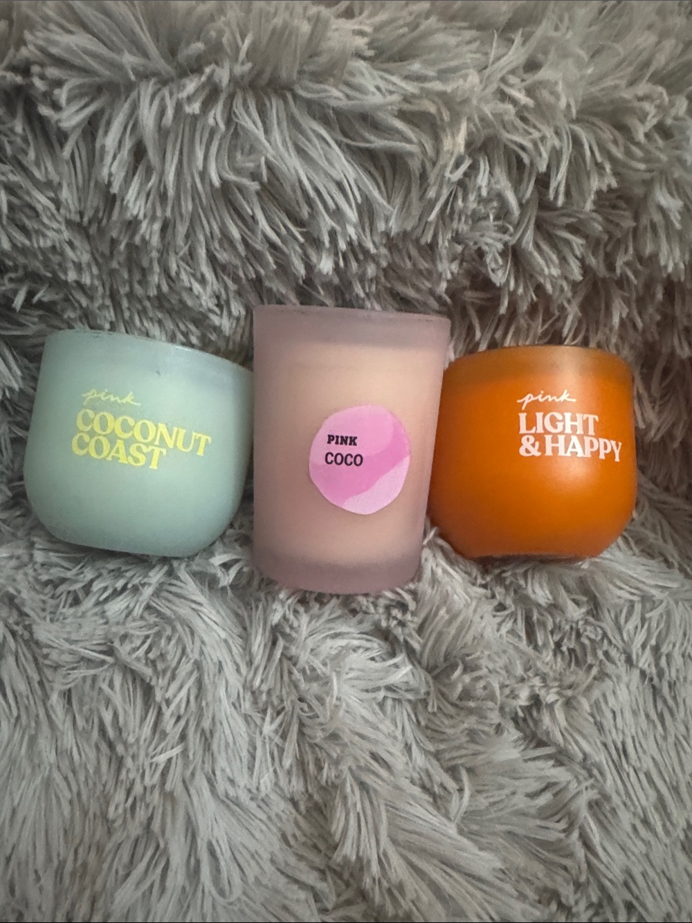 Victoria’s Secret, Pink 3 candles
